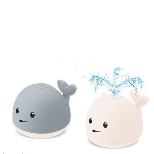 Baby Cute Cartoon Whale Floating Spraying Water Bath Toys With Light Music LED Light Baby Toys - Image 8