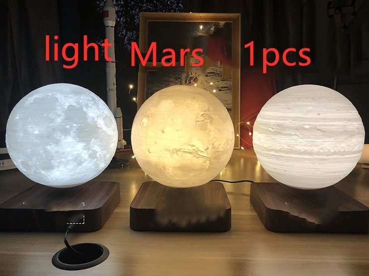 Magnetic Levitation Table Lamp Moon Light 3D Printing Planet Night Light - Image 6
