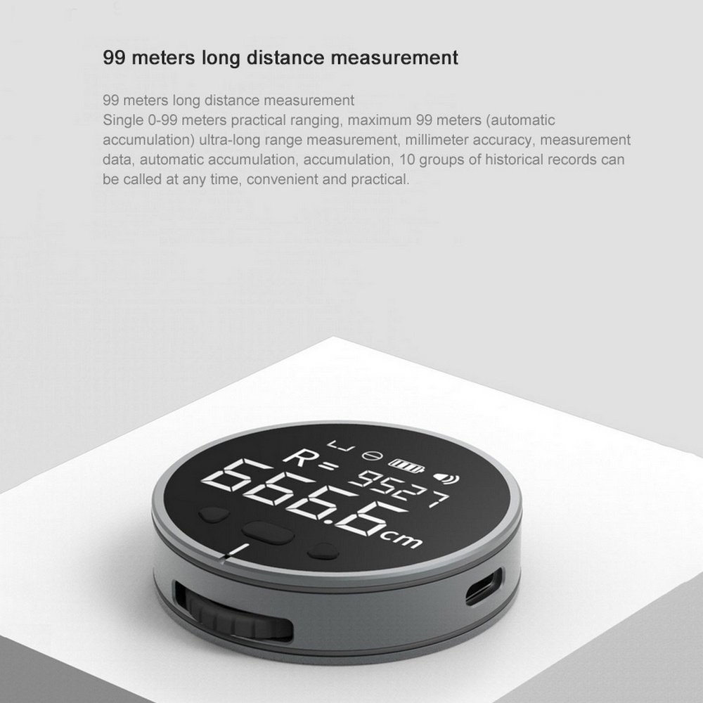 Distance Measuring Instrument Electronic Measuring Ruler Tape Measure High Definition Digital LCD High Precision Electronic Measuring Ruler Tool - Image 3
