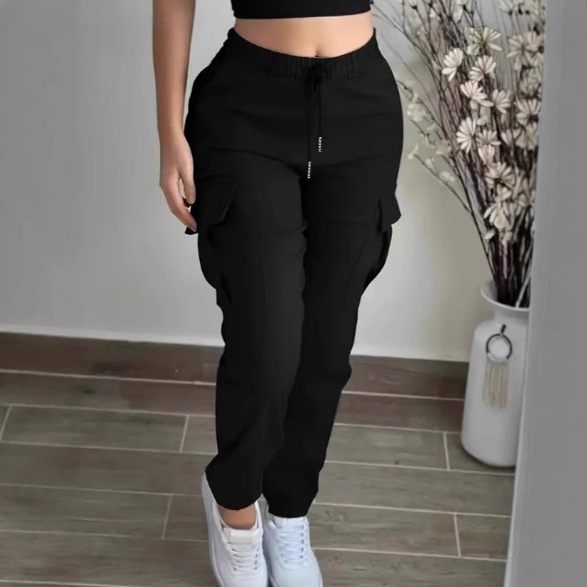 Mountaineering Fashion Drawstring Women's Leisure Cargo Trousers - Image 3