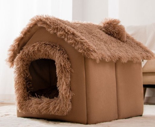 Foldable Dog House Pet Cat Bed Winter Dog Villa Sleep Kennel Removable Nest Warm Enclosed Cave Sofa Pets Supplies - Image 5