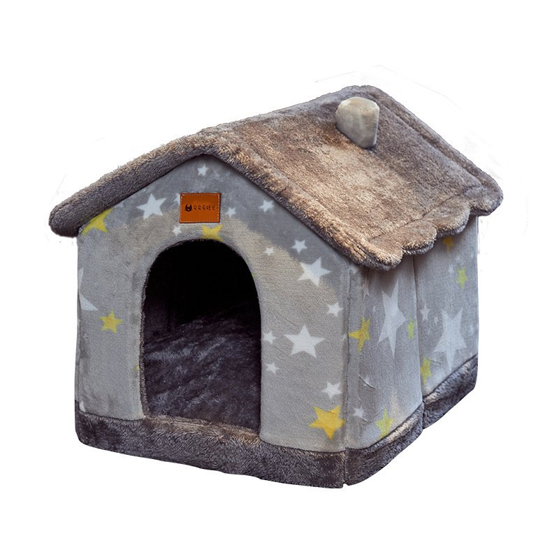 Foldable Dog House Pet Cat Bed Winter Dog Villa Sleep Kennel Removable Nest Warm Enclosed Cave Sofa Pets Supplies - Image 7