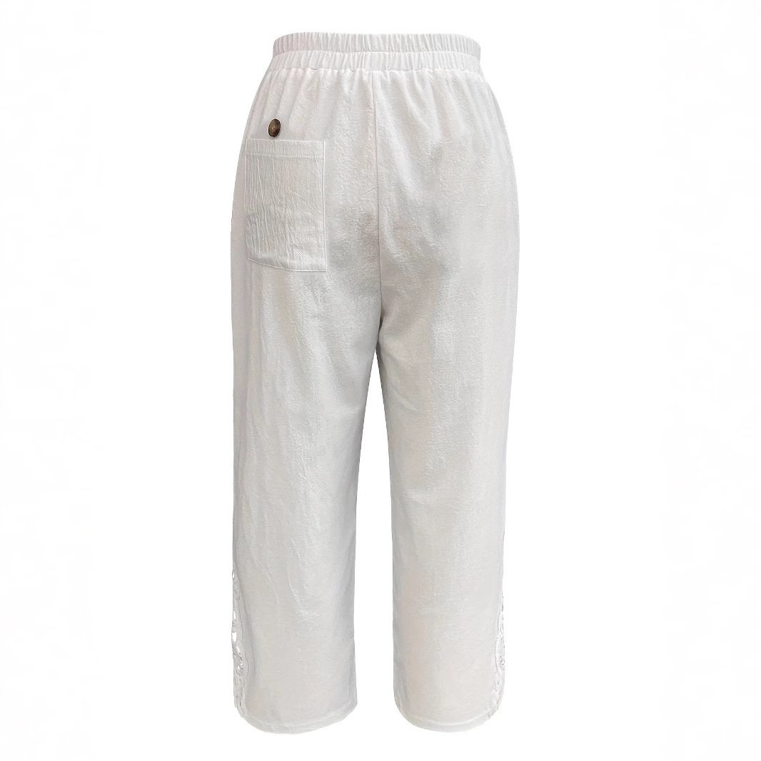 Women's Casual Pants Baggy Straight Trousers - Image 3