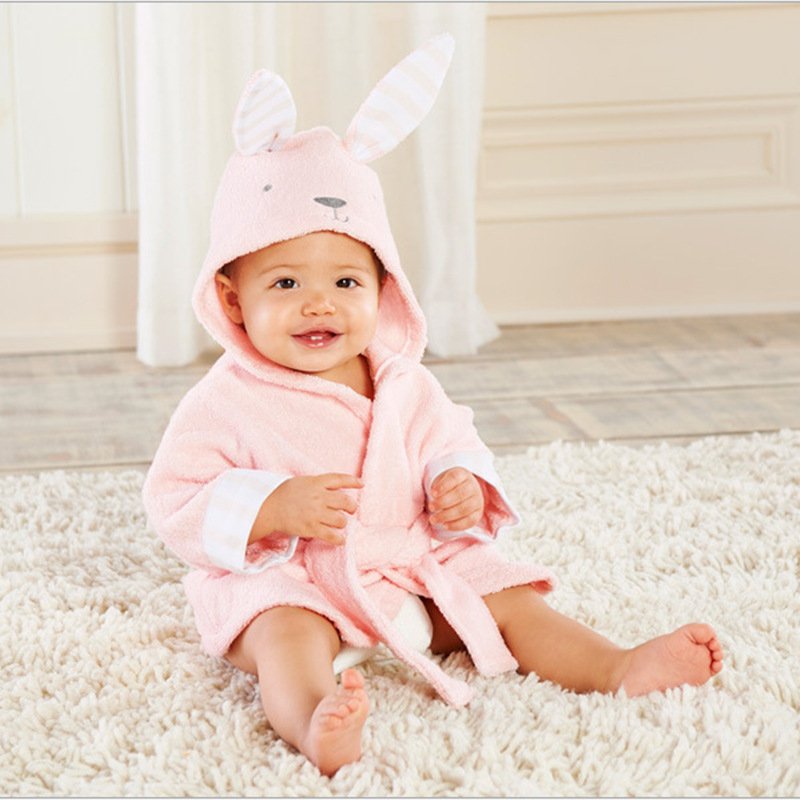Cartoon Cute Animal Modeling Baby Bath Towels Baby Bathrobes Cotton Children's Bathrobes Baby Hooded - Image 2