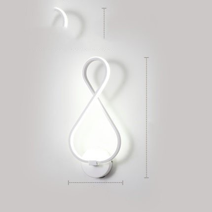 led wall lamp nordic minimalist bedroom bedside lamp - Image 10