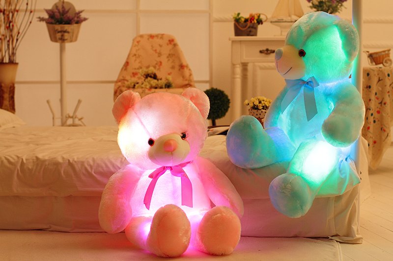 Creative Light Up LED Teddy Bear Stuffed Animals Plush Toy Colorful Glowing Christmas Gift For Kids Pillow - Image 7