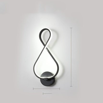 led wall lamp nordic minimalist bedroom bedside lamp - Image 7