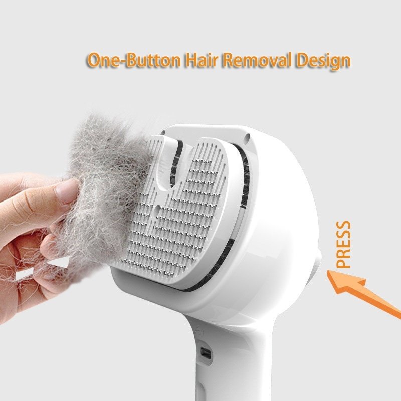 Pet Comb Self Cleaning Pets Hair Remover Brush For Dogs Grooming Tools Dematting Comb Built-in Mist Humidifier Pet Products - Image 5