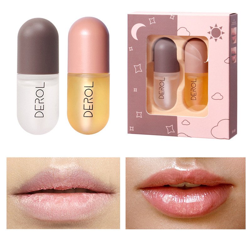 Day Night Instant Volume Lip Plumper Oil Clear Lasting Nourishing Repairing Reduce Lip Fine Line Care Lip Beauty Cosmetic - Image 4