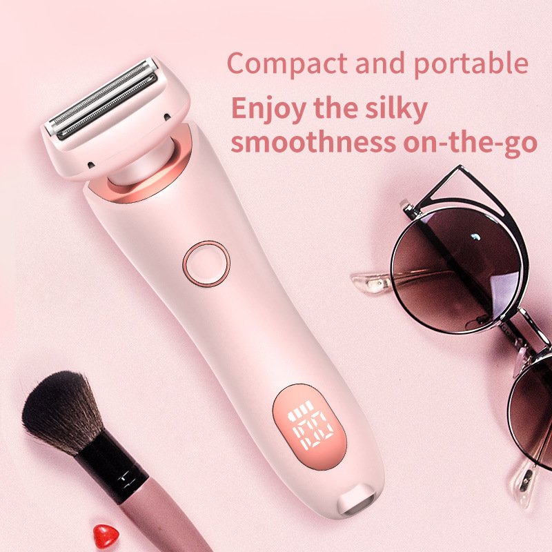 2 In 1 Hair Removal Epilator USB Rechargeable Trimmer Women Body Razor Face Leg Armpit Bikini Hand Pubic Shaver Hair Remover - Image 10